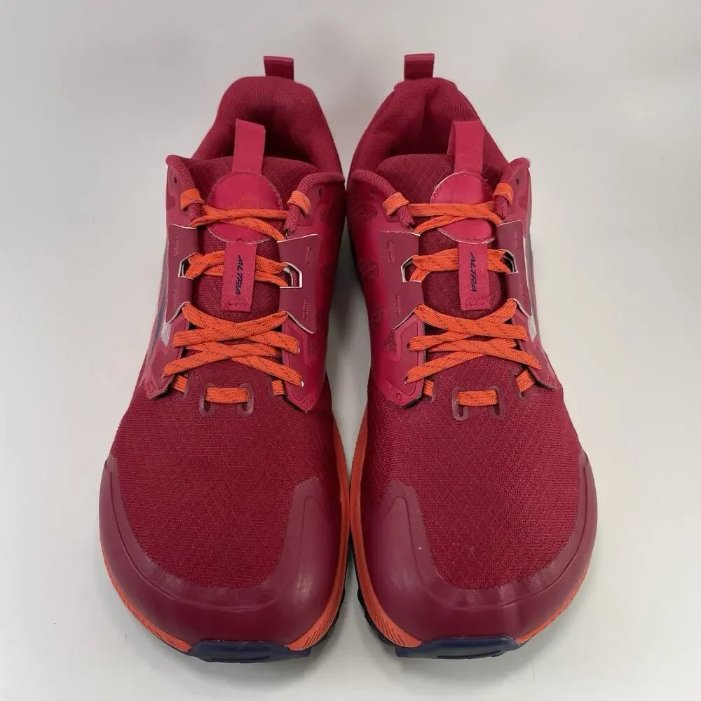 Altra Lone Peak 7 Womens Size 9.5 Burgundy Red Trail Running Shoes Low Top